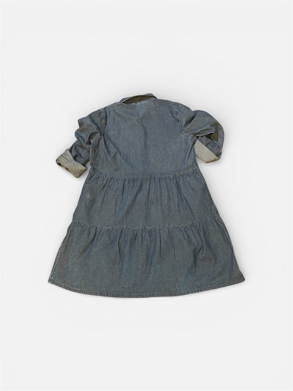 Only Once Denim hand-painted one piece a-line skirt