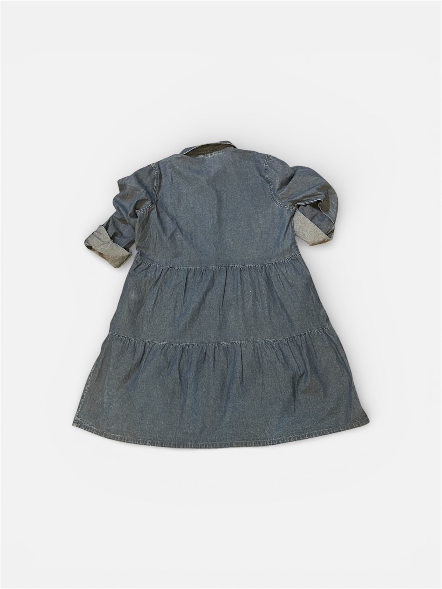 Only Once Denim hand-painted one piece a-line skirt